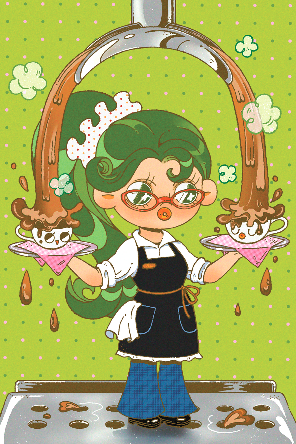 The Barista Art Print
