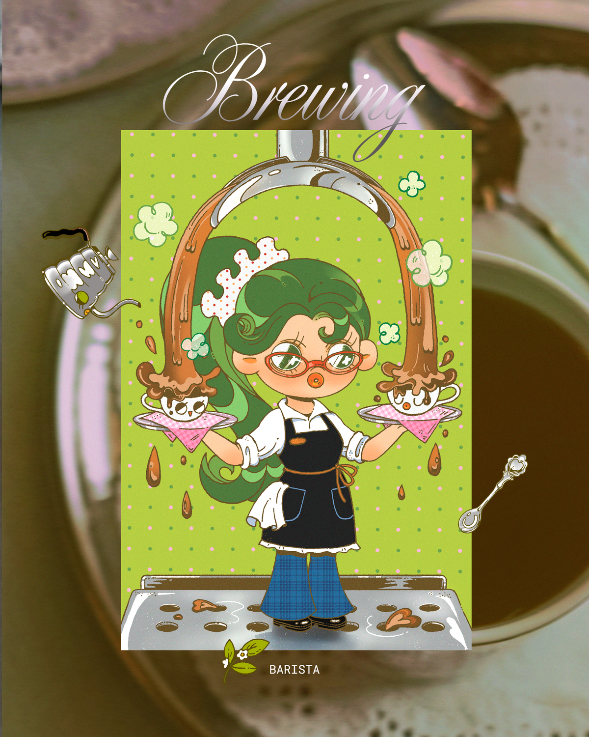 The Barista Art Print