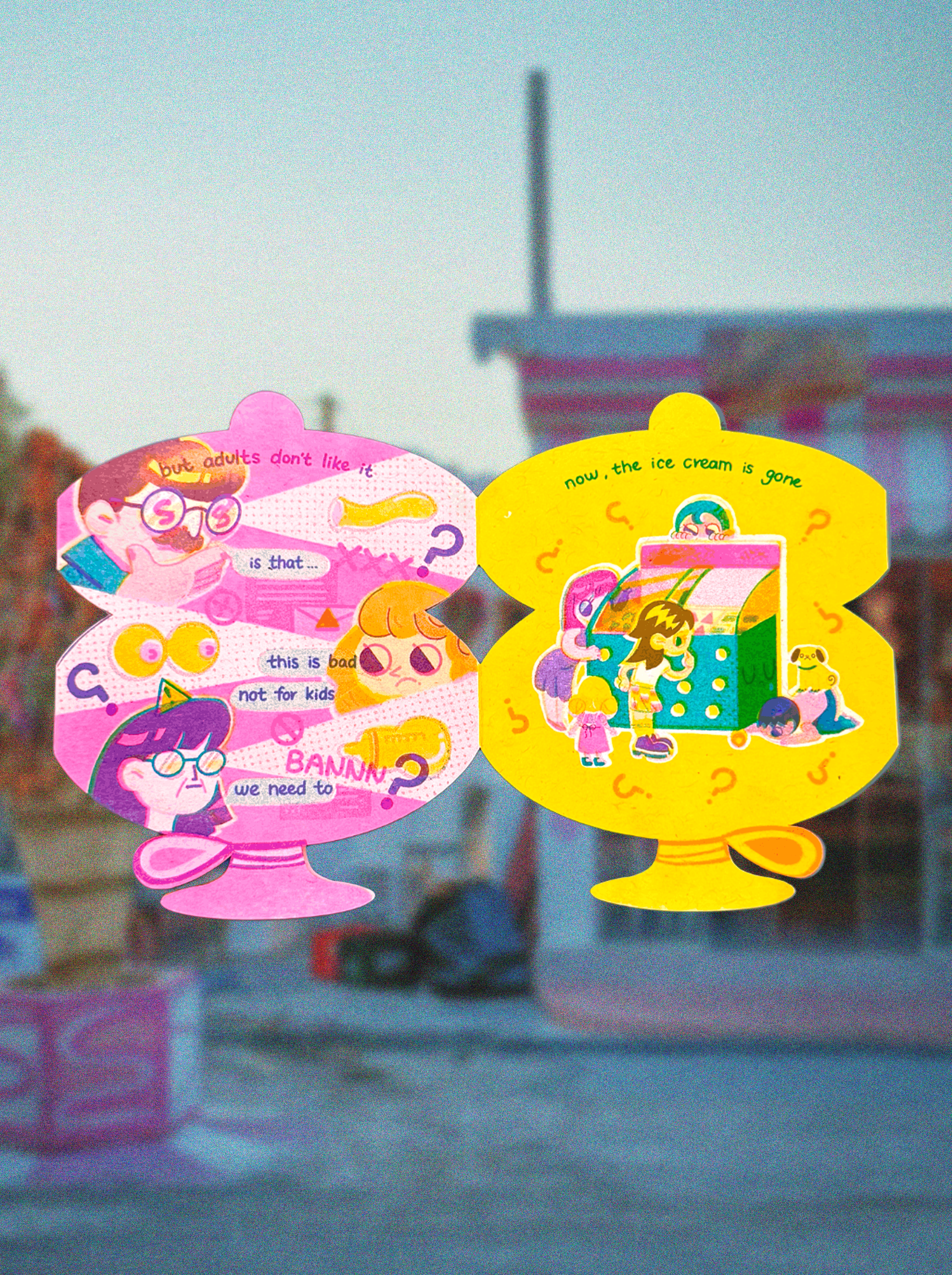 Bubble Ice Cream Riso Zine