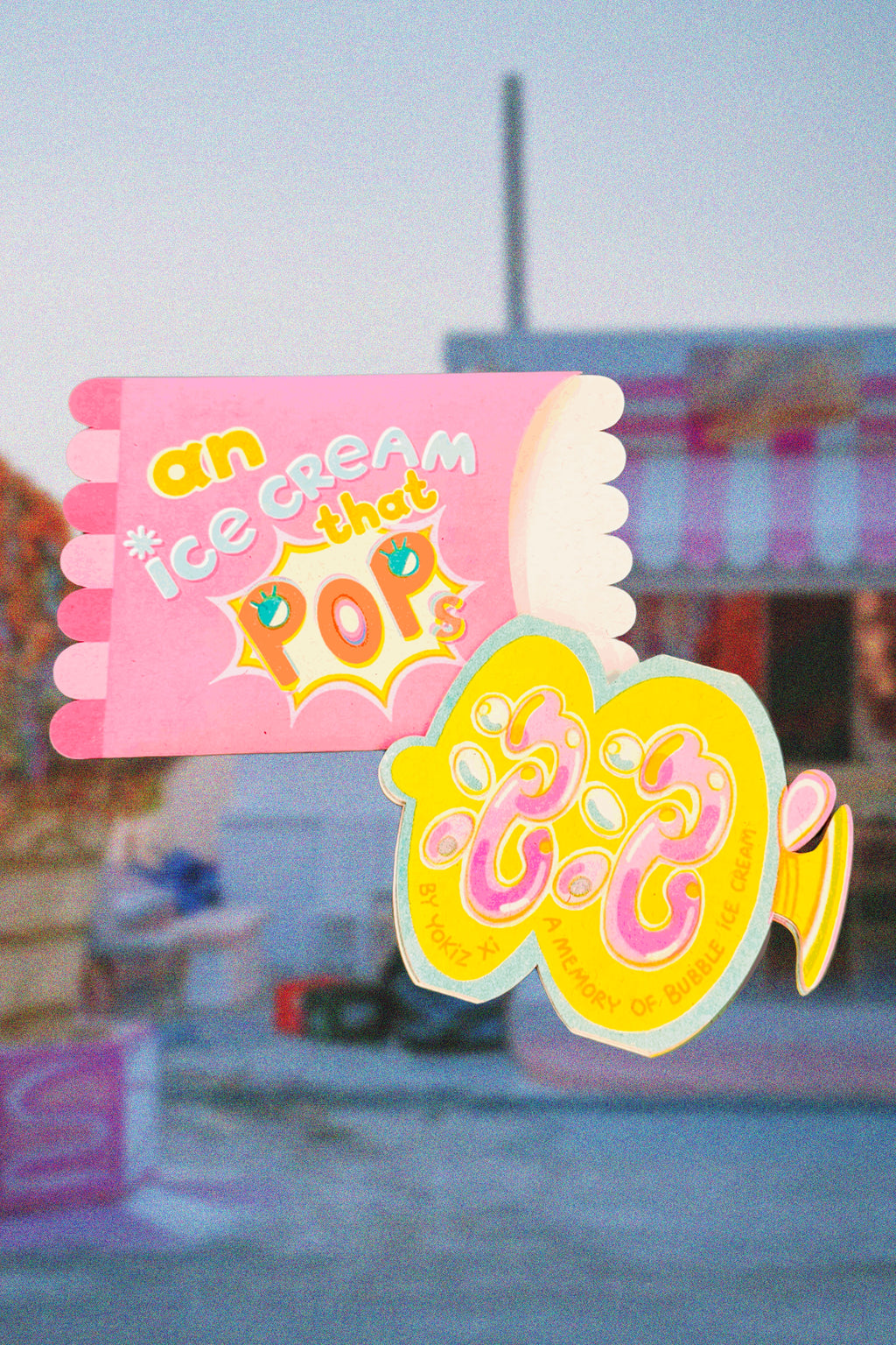 Bubble Ice Cream Riso Zine