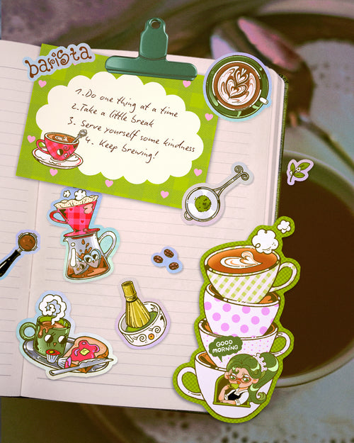 Barista's Coffee Shop Bookmark